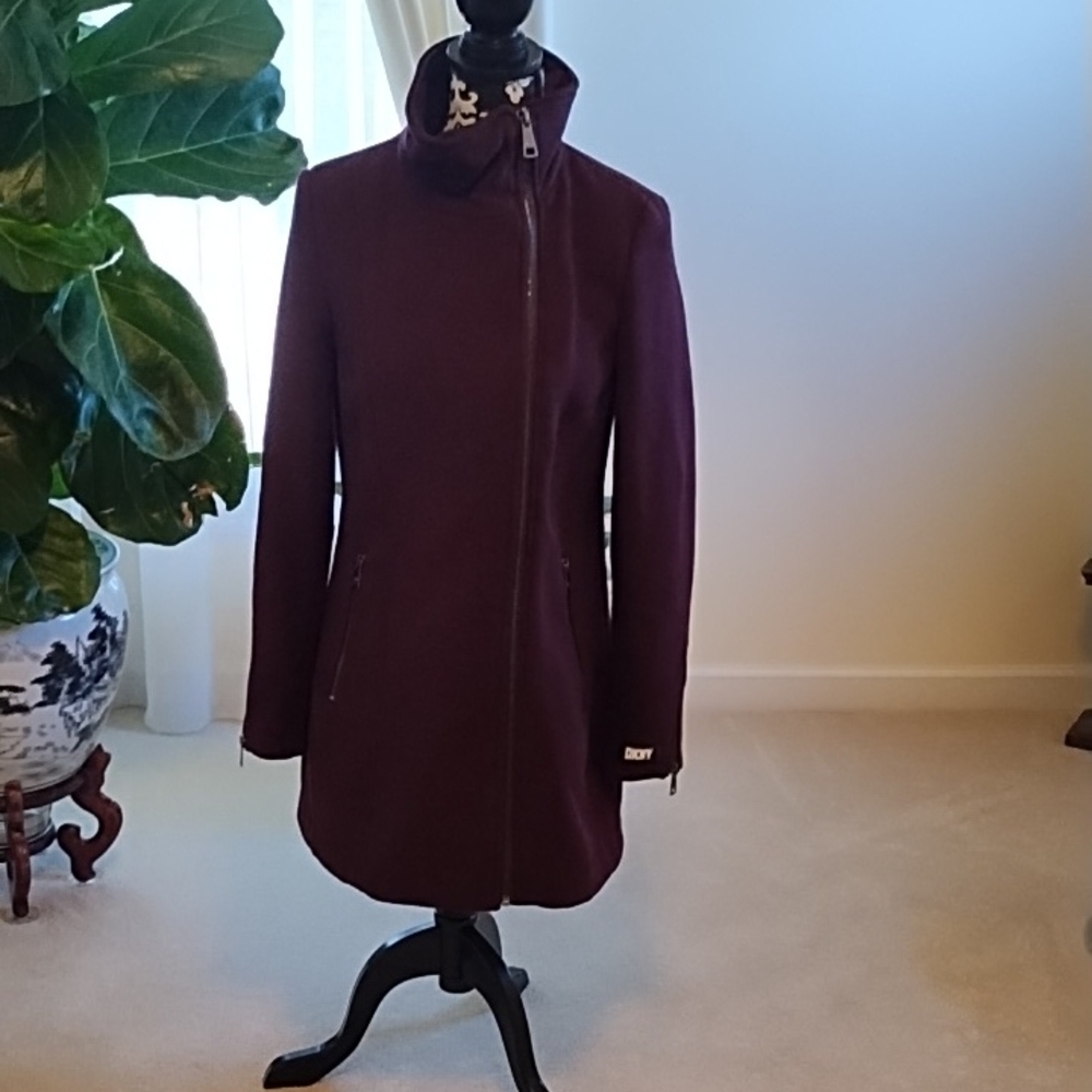 Dark burgundy coat